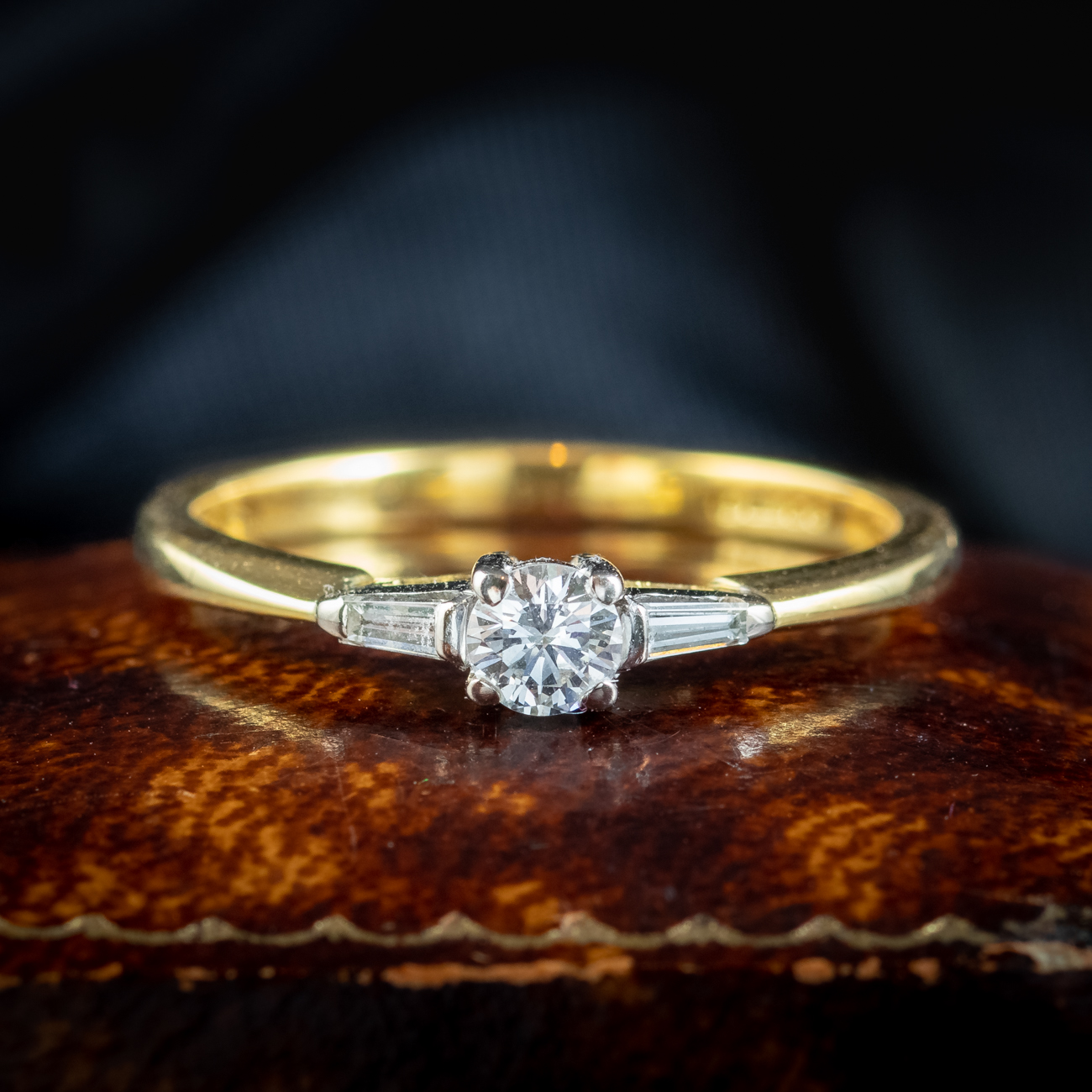 Art Deco Style Diamond Trilogy Ring 0.30ct Of Diamond
