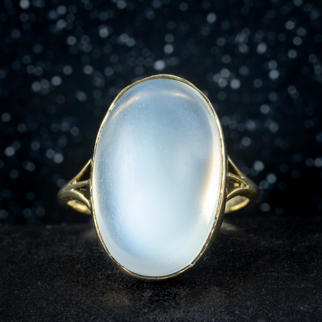 Antique Victorian Moonstone Ring 12ct Stone