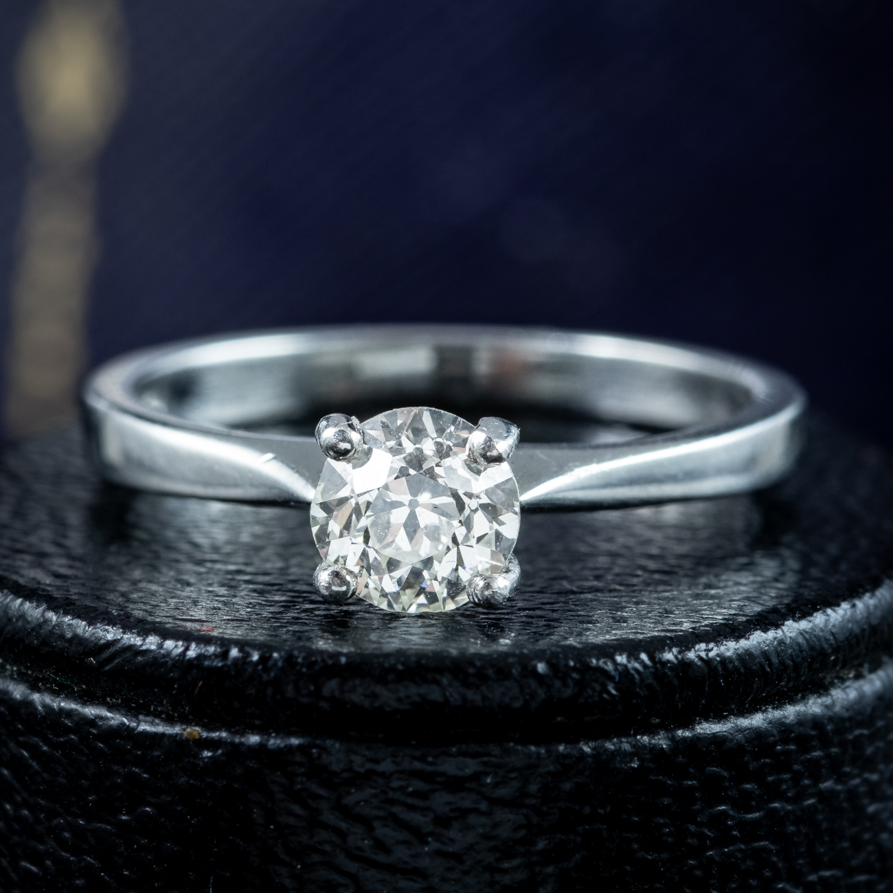 Antique Edwardian Diamond Solitaire Ring 0.75ct Diamond